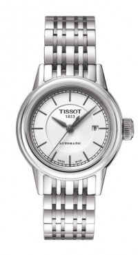 Tissot Carson Women's Automatic White Dial Watch with Stainless Steel Bracelet T0852071101100