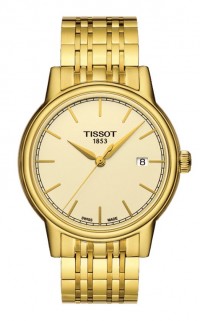 Tissot Carson Men's Quartz Champagne Dial Watch with Stainless Steel Bracelet T0854103302100