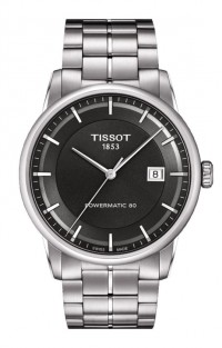 Tissot Luxury Automatic Men's Anthracite Dial Watch with Stainless Steel Bracelet T0864071106100
