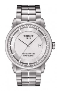 Tissot Luxury Automatic COSC Men's Silver Dial Watch with Stainless Steel Bracelet T0864081103100