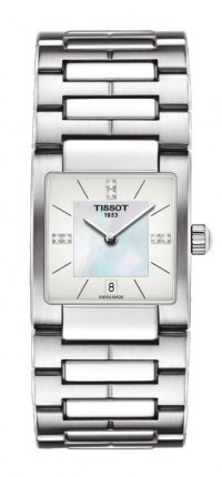 Tissot Lady T02 Women's Quartz Diamond Index White MOP Dial Watch with Stainless Steel Bracelet T0903101111600