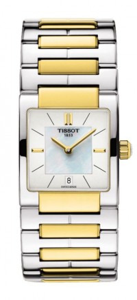 Tissot Lady T02 Women's Quartz White MOP Dial Watch with Two-Tone Stainless Steel Bracelet T0903102211100