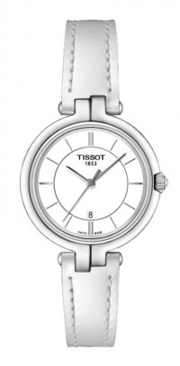 Tissot Flamingo Women's Quartz White Dial with White Leather Strap T0942101601100