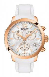 Tissot Quickster Women's Quartz MOP White Dial with White Rubber Strap T0954173711700