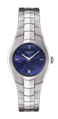 Tissot T-Round Women's Quartz Blue MOP Dial Watch with Stainless Steel Bracelet T0960091113100