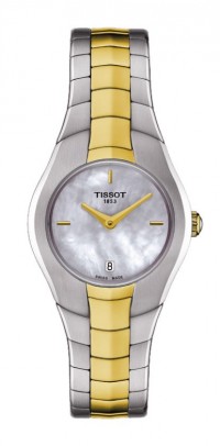 Tissot T-Round Women's MOP White Dial Watch with Stainless Steel Bracelet T0960092211100