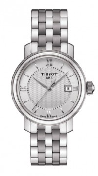 Tissot Bridgeport Women's Quartz Silver Dial Watch with Stainless Steel Bracelet T0970101103800