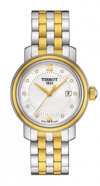 Tissot Bridgeport Women's Quartz Diamond with White MOP dial with Two-Tone Stainless Steel Bracelet T0970102211600