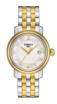 Tissot Bridgeport Women's Quartz White MOP Dial with  Two-Tone Stainless Steel Bracelet T0970102211800