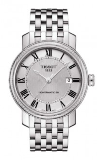 Tissot Bridgeport Men's Powermatic 80 Silver Dial with Stainless Steel Bracelet T0974071103300
