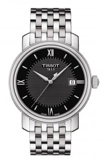 Tissot Bridgeport  Men's Quartz Black Dial with Stainless Steel Bracelet T0974101105800