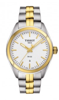 Tissot PR 100 Women's Quartz Silver Dial with Two-Tone Stainless Steel Bracelet T1012102203100