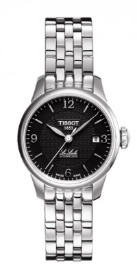 Tissot Le Locle Lady Automatic Black Dial Watch with Stainless Steel Bracelet T41118354