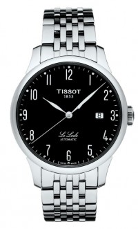 Tissot Le Locle Men's Automatic Arabic Numberals Black Dial with Stainless Steel Bracelet T41148352