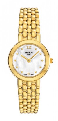 Tissot Caliente Medium 18K Yellow Gold Women's Quartz MOP Dial Watch with Gold Bracelet T73313774