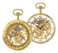 Tissot Replica Men's Mechanical Pocket Watch with White Dial and Chain T82460202