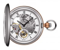Tissot Bridgeport Pocket Mechanical Skeleton with Rose Gold Coating T8594052927300